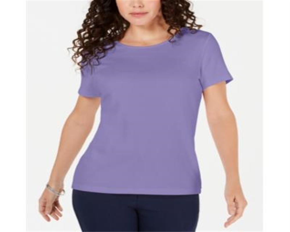 Camiseta Karen Scott Solid - Rosa Tamanho P