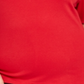 Karen Scott Top feminino plus size de algodão com decote em V, vermelho, tamanho 2XL