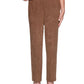 Calça social feminina Alfred Dunner WALNUT - Calça de camurça sintética Walnut - Plus Brown Tamanho 16P