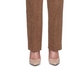 Calça social feminina Alfred Dunner WALNUT - Calça de camurça sintética Walnut - Plus Brown Tamanho 16P