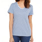 Blusa Karen Scott Listrada Cinza Tamanho P