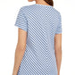 Blusa Karen Scott Listrada Cinza Tamanho P