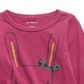 Camiseta infantil First Impressions Baby Girls Cotton Bunny &amp; Bear - Magenta Rose Purple Tamanho 12M