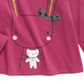Camiseta infantil First Impressions Baby Girls Cotton Bunny &amp; Bear - Magenta Rose Purple Tamanho 12M