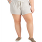Estilo &amp; Co Plus Size Solid Knit Track Shorts Preto Tamanho --- Estilo Co Plus Size Solid Knit Track Shorts Preto Escuro 0X