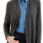 Karen Scott Petite Jersey Knit Cardigan Azul Tamanho PXL