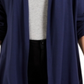 Karen Scott Petite Jersey Knit Cardigan Azul Tamanho PXL