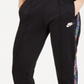 Calça Nike Sportswear Feminina Estampada Listrada Cintura Alta Preta Tamanho XS