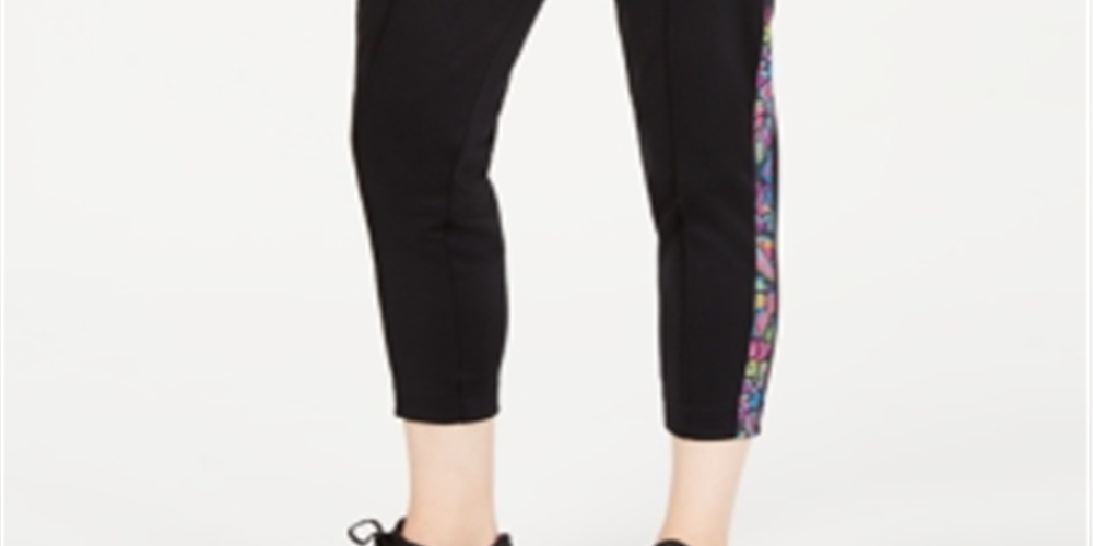 Calça Nike Sportswear Feminina Estampada Listrada Cintura Alta Preta Tamanho XS