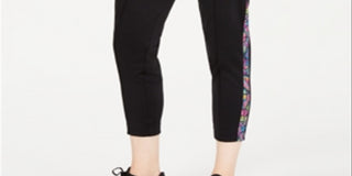 Calça Nike Sportswear Feminina Estampada Listrada Cintura Alta Preta Tamanho XS