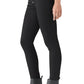 Calça jeans skinny feminina Lucky Brand Ava com botões expostos, preta, tamanho 31