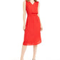 Vestido Alfani Feminino Smocked Waist Fit &amp; Flare Vermelho Tamanho PPetite XL