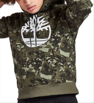 Moletom com capuz Timberland Camo Tree Logo Masculino Verde Tamanho P