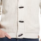Cardigan masculino vintage com nervuras e botões à prova de intempéries, marrom, tamanho XX-G