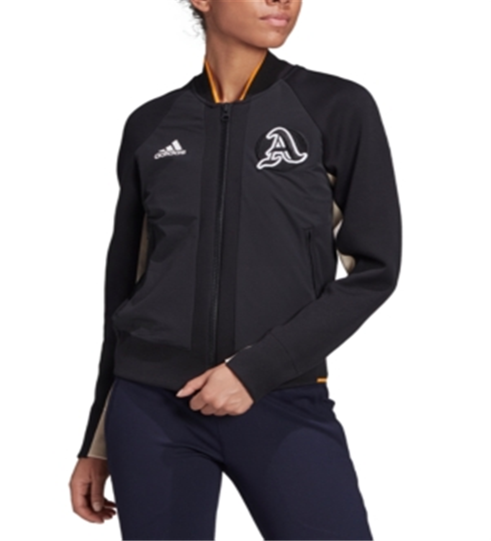 Jaqueta bomber feminina Adidas Varsity Colorblocked preta tamanho P
