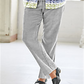 Calça de veludo cotelê feminina Alfred Dunner Plus, elegante para usar no trabalho, cinza, tamanho 18W