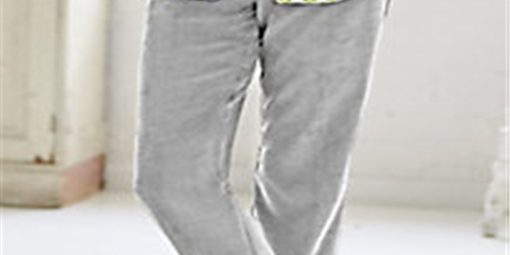 Calça de veludo cotelê feminina Alfred Dunner Plus, elegante para usar no trabalho, cinza, tamanho 18W