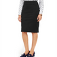 Saia lápis feminina Charter Club Ponte Knit preta tamanho 14