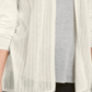 Cardigan feminino Charter Club Chevron Pointelle, branco, tamanho extragrande