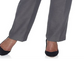 Calça feminina Alfred Dunner Plus Classic Pull on com perna reta e comprimento regular, cinza, tamanho 18W