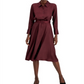 Vestido-camisa feminino Alfani com gola e cinto, vinho, tamanho 16