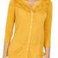 Blusa com botões frontais e ilhós Style &amp; Co, marrom, tamanho 2XL