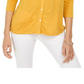Blusa com botões frontais e ilhós Style &amp; Co, marrom, tamanho 2XL