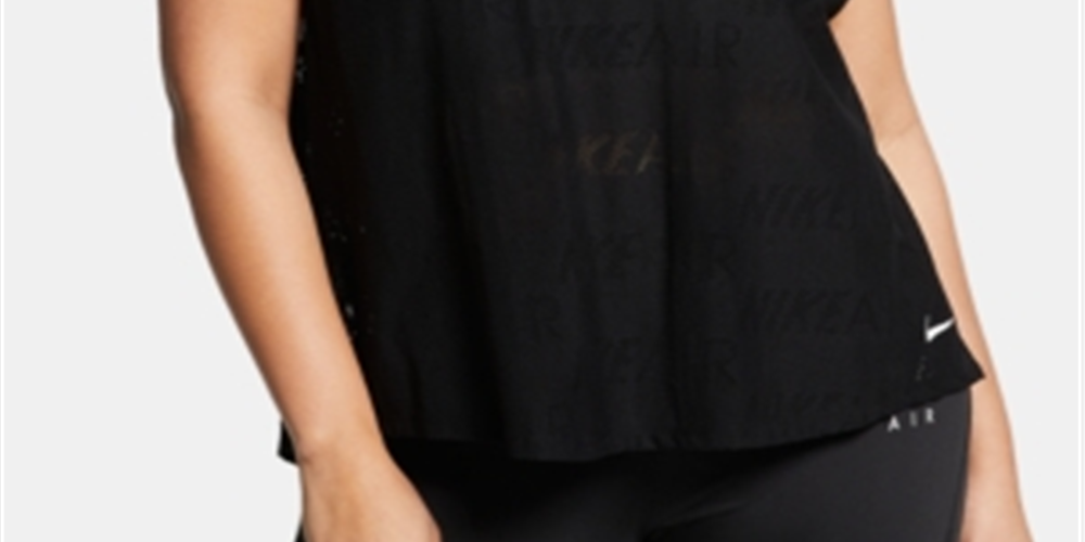 Regata Nike Feminina Sem Mangas Gola Redonda Active Wear Preta Tamanho 2X