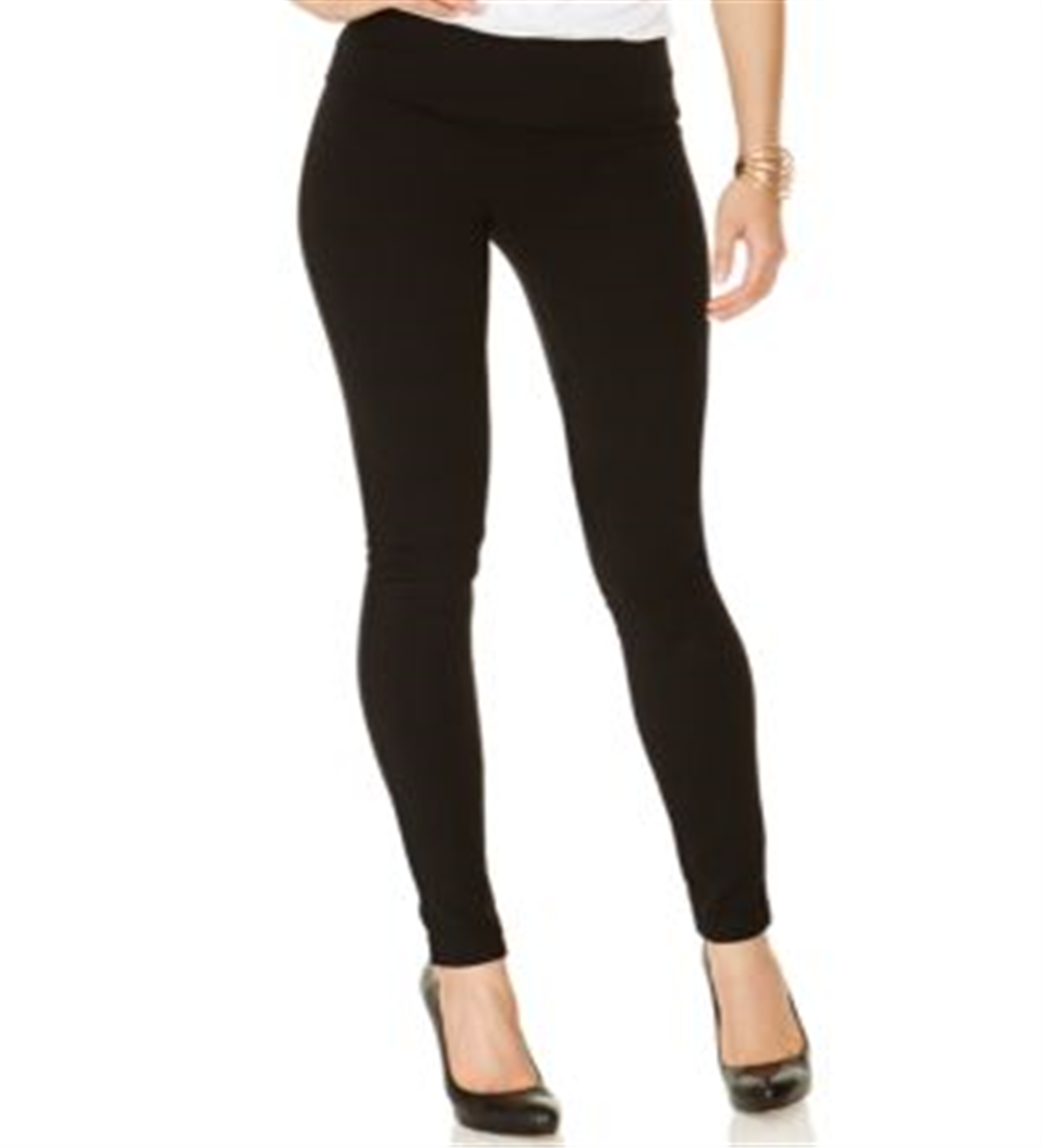 Calça skinny Curvy Pull-on Inc International Concepts, preta, tamanho 18