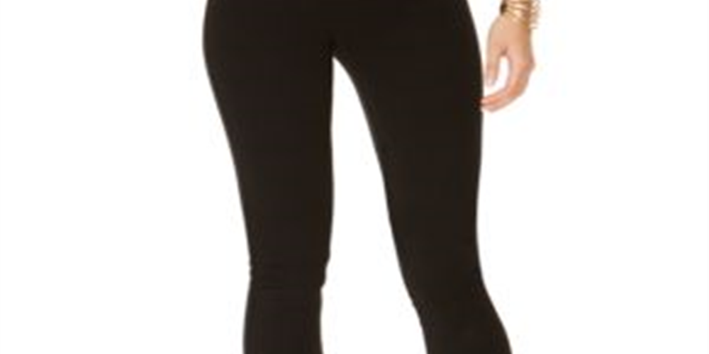 Calça skinny Curvy Pull-on Inc International Concepts, preta, tamanho 18