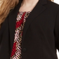 Calvin Klein Blazer Plus Size com Acabamento Tubular - Preto Tamanho 18W