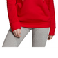 Moletom com capuz feminino Adidas Trefoil vermelho tamanho XS