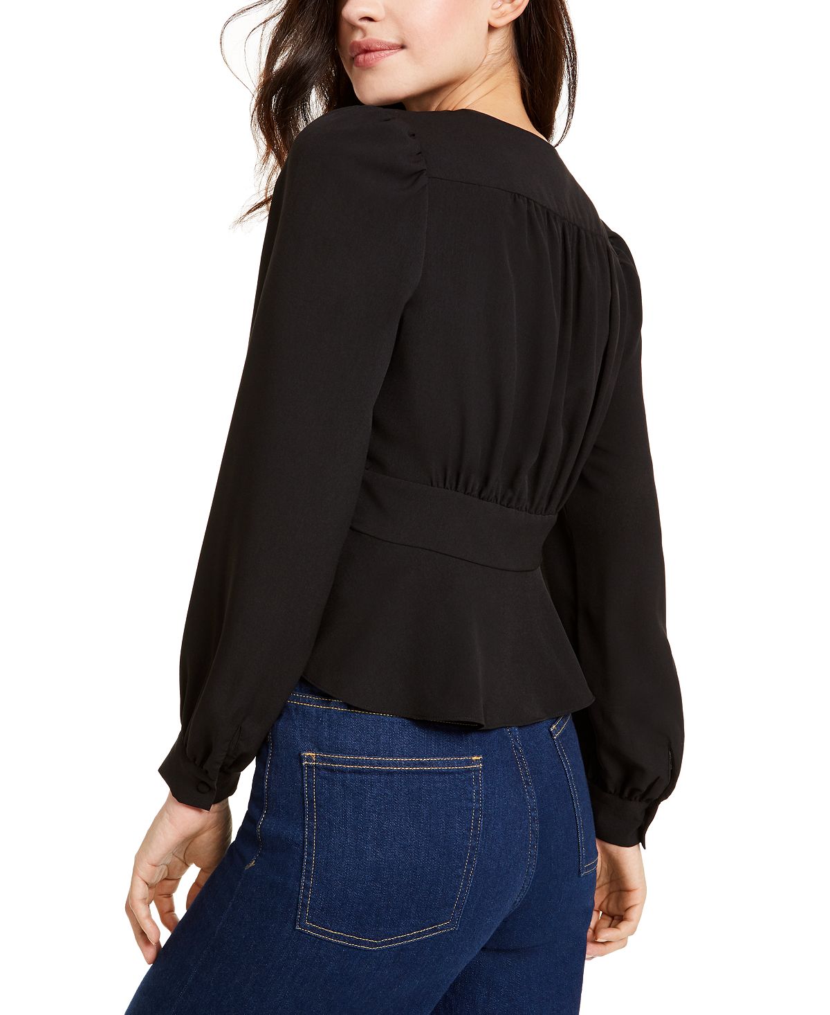 Blusa Blaine Crepe Feminina French Connection Preta Tamanho 0