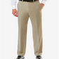 Calça Haggar Cool 18 Pro Flat Front Masculina Amarela Tamanho 38L x 32C