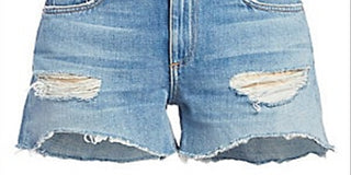 Rag &amp; Bone Shorts Femininos Júnior Dre Cutoff Jeans Cintura Baixa Azul 28