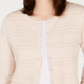 Cardigan feminino de manga comprida e decote em V, rosa, tamanho XS, da Charter Club