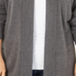 Karen Scott Cardigan Feminino Manga Longa Frente Aberta Cinza Tamanho XS