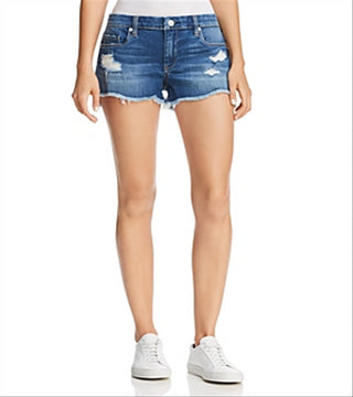 Shorts jeans femininos BLANKNYC Astor com corte desgastado, azul, tamanho 24