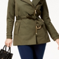Michael Kors Casaco Feminino com Cinto Verde Tamanho Pequeno G