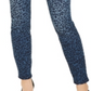 Calça jeans skinny feminina com estampa de leopardo da INC International Concepts, azul, tamanho 4