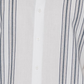 Camisa masculina de manga curta com botões e painel Cubavera, branca, tamanho grande