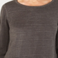 Karen Scott Petite Ottoman-Stitch Sweater Carvão Marrom Mesclado Tamanho Petite XL