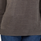 Karen Scott Petite Ottoman-Stitch Sweater Carvão Marrom Mesclado Tamanho Petite XL