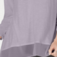 Top de chiffon com decote em V e bainha lilás, tamanho M, da Style &amp; Co