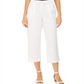 Calça Capri Charter Club Linen com Cintura Amarrada, Branca, Tamanho M