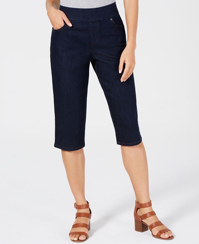 Shorts skinny feminino estilo &amp; co azul tamanho P