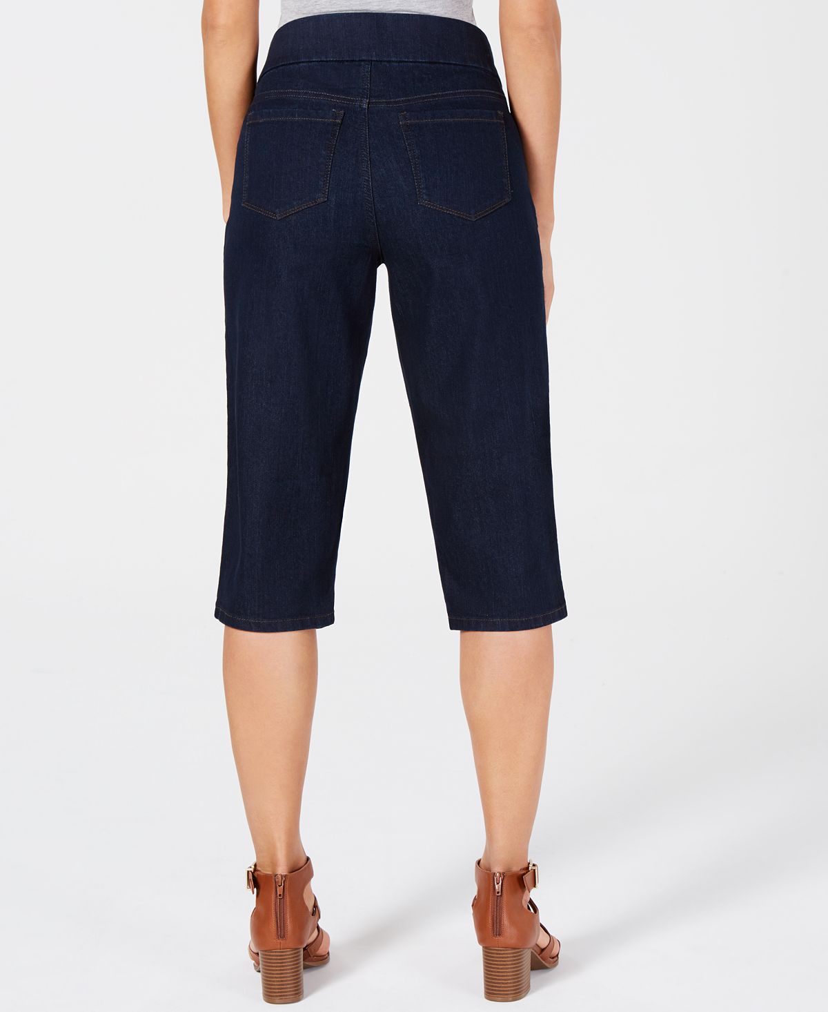 Shorts skinny feminino estilo &amp; co azul tamanho P