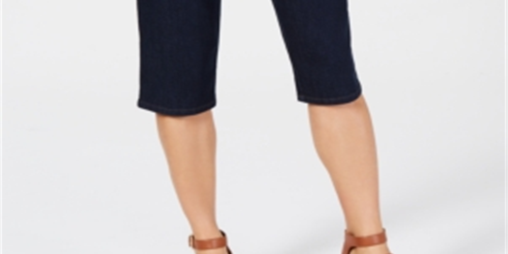 Shorts skinny feminino estilo &amp; co azul tamanho P