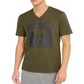 Camiseta masculina com estampa fotográfica AX Armani Exchange, verde, tamanho grande