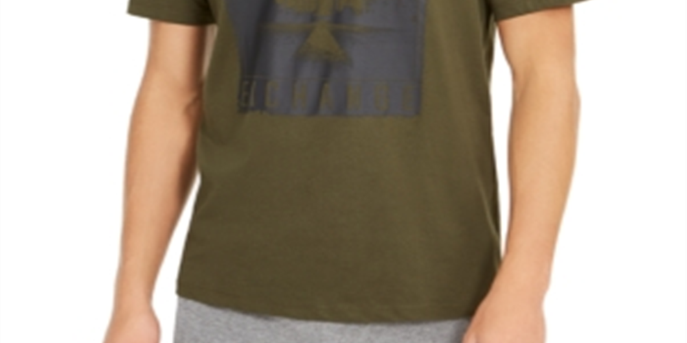 Camiseta masculina com estampa fotográfica AX Armani Exchange, verde, tamanho grande